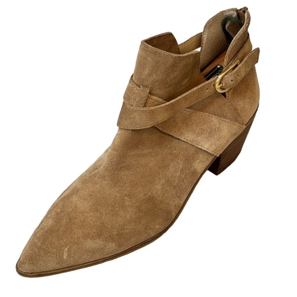Sole Society Low Ankle Boot US 9.5M, EU 41 Beige Suede - Picture 10 of 13